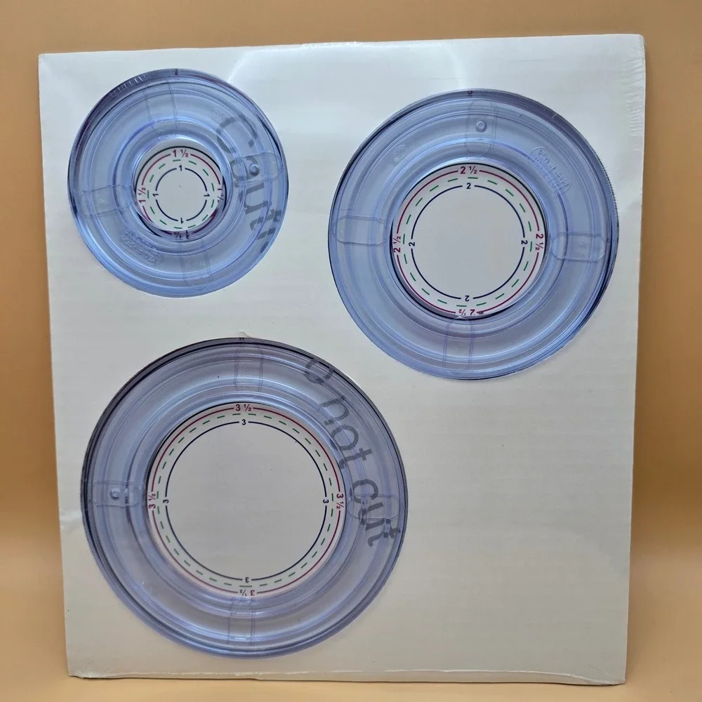 Vintage Creative Memories Custom‎ Cutting Lot Circle Oval Templates Scrapbooking